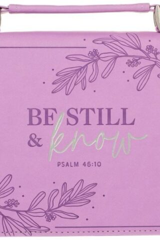 1220000320130 Protective Purple Floral Faux Leather Fashion Bible Cover Carry Case with Handle