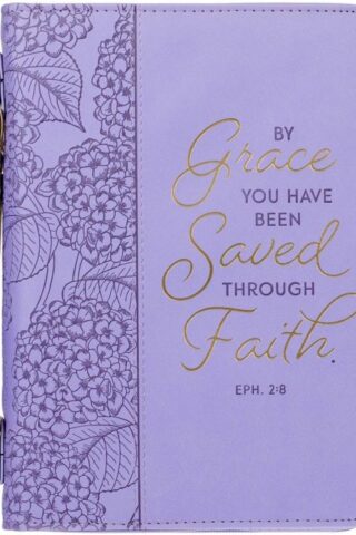 1220000320147 Faux Leather Fashion Bible Cover for Women: By Grace You Have Been Saved - Ephes