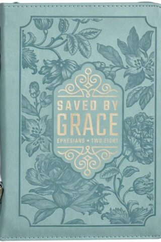 1220000324817 Fashion Vegan Leather Bible Cover for Women: Saved by Grace Inspirational Bible