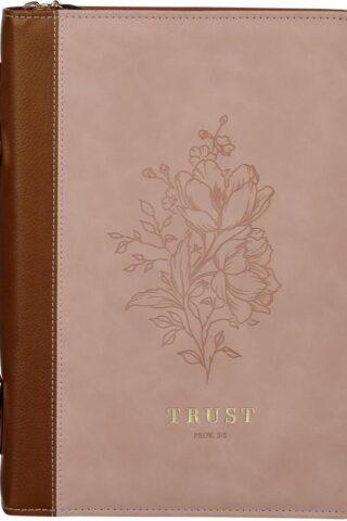 1220000329997 Premium Vegan Leather Inspirational Bible Cover for Women: Trust Encouraging Bib