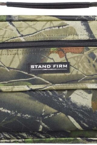 6006937131644 Camouflage Poly-Canvas Bible / Book Cover w/Stand Firm" Tag - 1 Corinthians 16:"